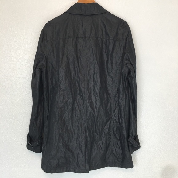 John Varvatos Factory Wrinkled Long Jacket Medium - Picture 7 of 8